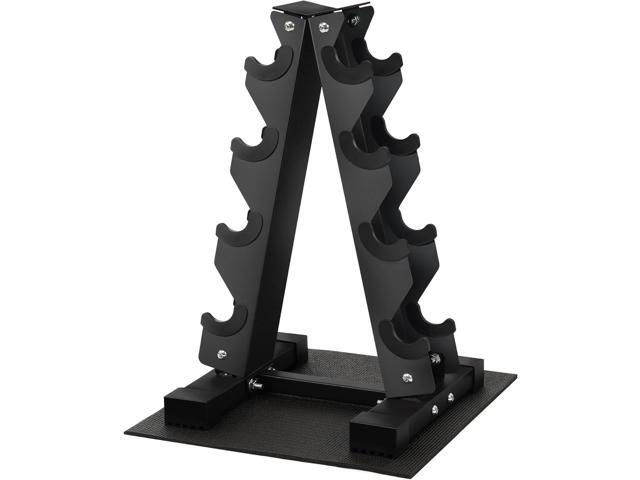 Fitvids A-Frame Dumbbell Weight Rack, Vertical Storage Rack for Dumbbells, Weight Stand Only for Home Gym Space Saver, 4-Tier or 5-Tier Option