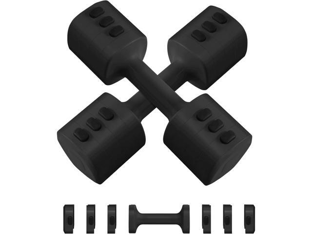 Adjustable Dumbbell Set of 2, Adjustable Weight set, Anti-slip Handle, 4 in 1 Free Weights Dumbbells Set for women at home, 2.2lb, 3.3lb, 4.4lb,...