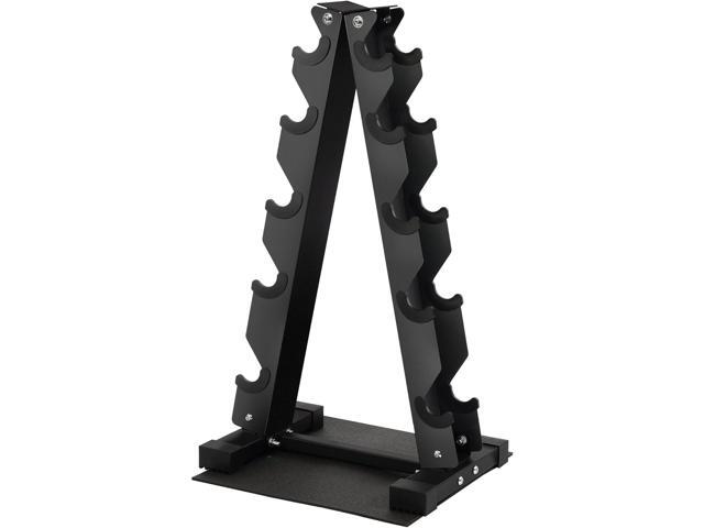 Fitvids A-Frame Dumbbell Weight Rack, Vertical Storage Rack for Dumbbells, Weight Stand Only for Home Gym Space Saver, 4-Tier or 5-Tier Option