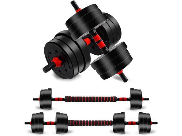 Adjustable Weights Dumbbells Set, Non-Rolling Adjustable Dumbbell Set, Free Weights Dumbbells Set Hexagon, Weights Set for Home Gym, 44 Lbs