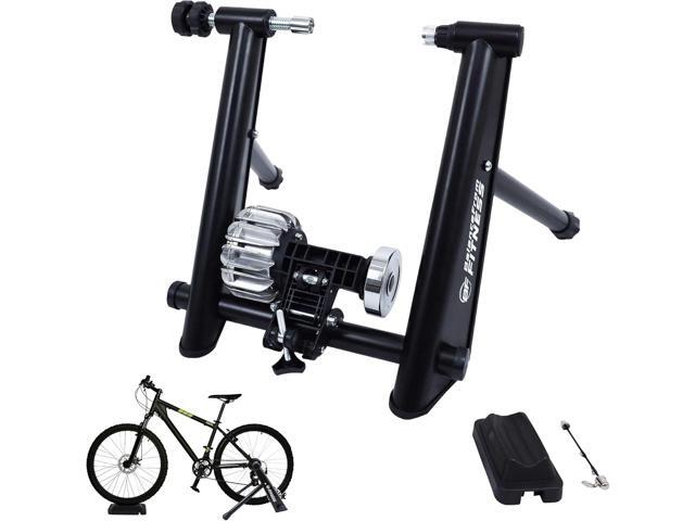 Fitvids Bike Trainer Stand Steel Bicycle Exercise Fluid Magnetic Stand with Front Wheel Riser Block,Multiple Options