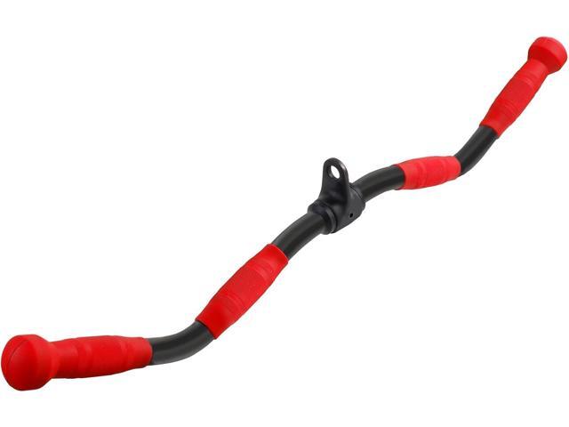 V-shaped Bar Straight Rotating Bar Curl LAT Pull Down Bar D Handle Double D Row Handle With PU Grip Environmentally Odorless, Lat Pulldown...