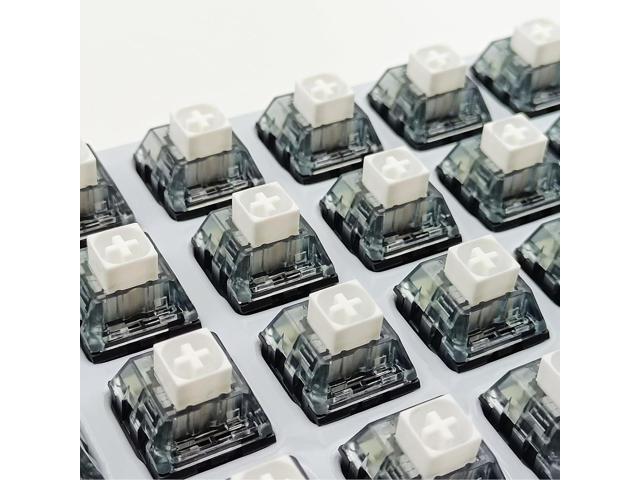 Upgrade Kailh Box V2 White Switches for Mechanical Keyboard,5-Pin 45gf Clicky/Dust & Waterproof/Gaming Switches(72pcs,White)