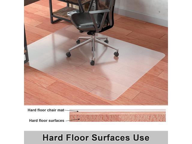 Office Chair Mat for Hardwood Floors, Easy Glide Floor Mat for Office Chair, Clear Desk Chair Mat for Rolling Chairs 60' x 46'