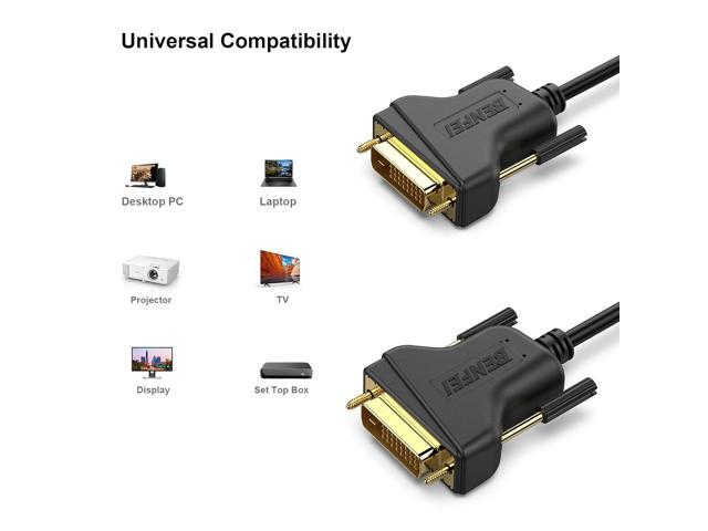 BENFEI DVI to DVI 10 Feet Cable 2K@60Hz Dual Link, DVI-D to DVI-D Cable