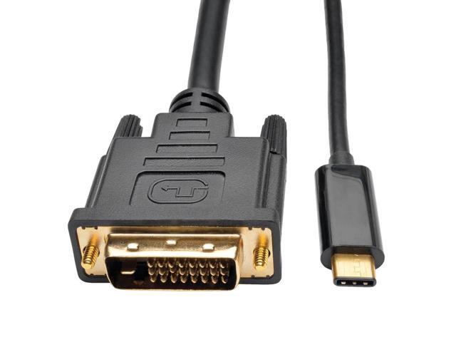 USB C to DVI Cable 6 Feet, 4K Type-C to DVI Adapter Cord Thunderbolt 3/4 Compatible for iPhone 16 15 Pro/Max, MacBook Pro/Air, iPad Pro, iMac, S23,...