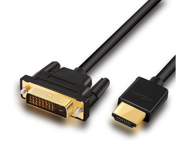 ANNNWZZD DVI to HDMI, HDMI to DVI, HDMI DVI Bi-Directional Cable for TV, PC, Monitor, Projector 4.5FT/1.5M photo