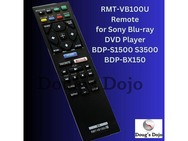 New RMT-VB100U Remote for Sony Blu-ray DVD Player BDP-S1500 S3500 BDP-BX150