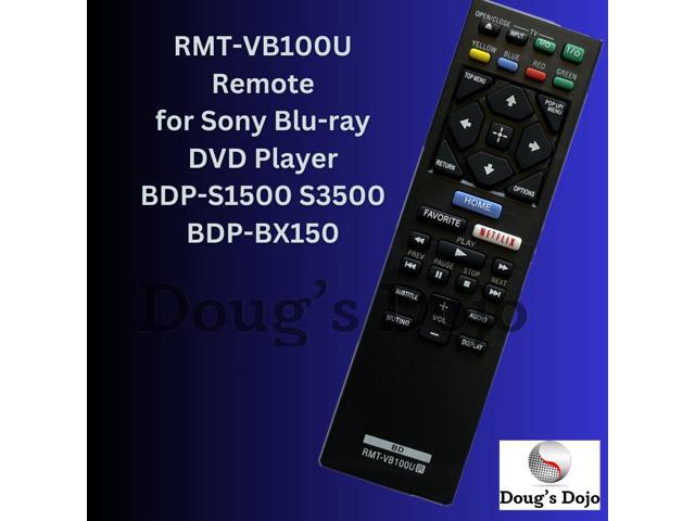 New RMT-VB100U Remote for Sony Blu-ray DVD Player BDP-S1500 S3500 BDP-BX150