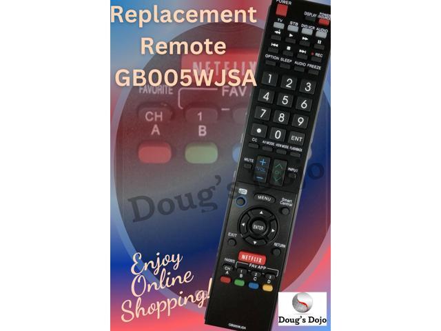 TV Remote GB005WJSA for TV GA890WJSA GB118WJSA GB004WJSA
