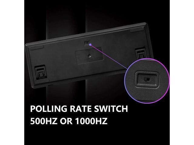 Raidmax Mini ONE MK01GMB 60% Gasket Keyboard - Compact and ARGB Gaming Keyboard, Mini Mechanical, RGB Lighing, Hot Swap Switch