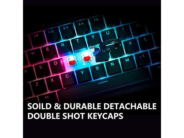 Raidmax Mini ONE MK01GMB 60% Gasket Keyboard - Compact and ARGB Gaming Keyboard, Mini Mechanical, RGB Lighing, Hot Swap Switch