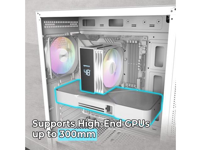RAIDMAX V217 ATX Mid Tower PC Case Bundle, Includes 700W 80+ Bronze PSU & 120mm Digital Display CPU Air Cooler, Front Mesh Intake with 4x ARGB...
