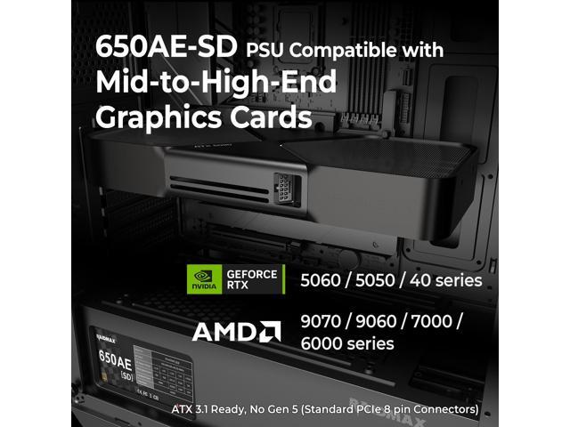 RAIDMAX RX-650AED 650W Power Supply, ATX 3.1 Ready, Name-Brand SI OEM Version, Non-Modular, No Gen 5, Brown Box Packaging, Reliable PSU for RTX...