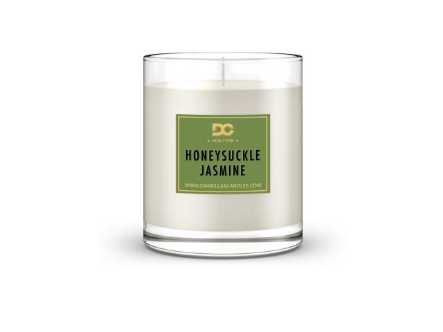 Honeysuckle Jasmine Candle, Natural Soy Wax, Burn Time 65h, With Inside No Jewelry