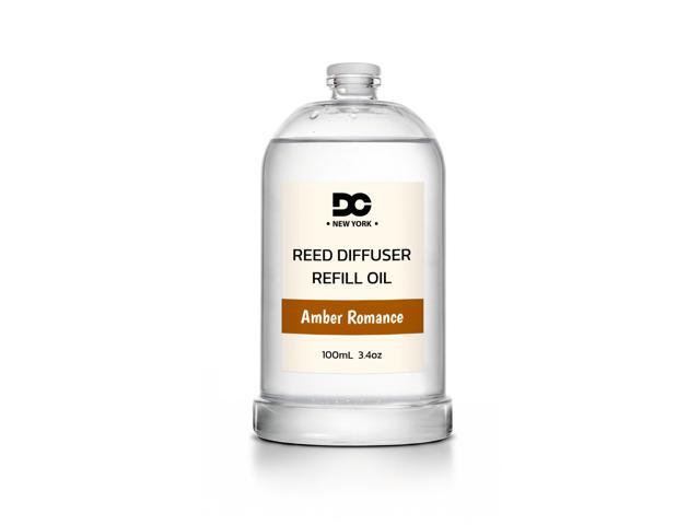 Daniella's Candles Collection Amber Romance Reed Diffuser Refill Oil 3.4oz 100mL Home Fragrance Scented Oil Aromatherapy Room Freshener for Spa,...