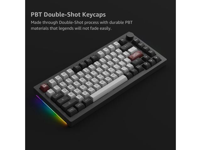 Akko Dracula Castle Mechanical Keyboard 5075B Plus 75% RGB Hot-swappable Keyboard with Knob, Multi-Modes Gaming Keyboard with PBT Double Shot ASA...