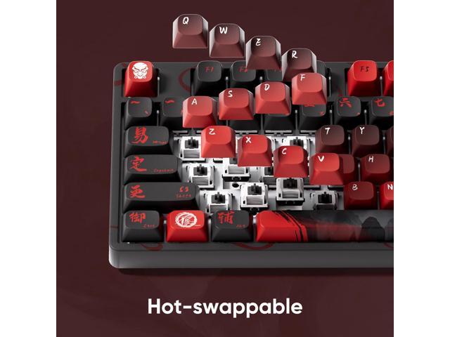 Akko Wireless Gaming Keyboard The Degenerate 5108B Plus Hot-Swappable Tri-mode Mechanical Keyboard RGB Backlight, Piano Pre Lubed Switch