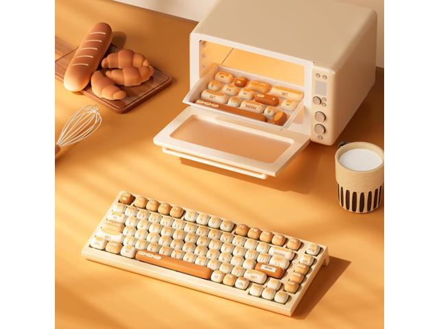 Akko PBT Keycaps Set, Bun Wonderland Keycaps MOG Profile 138-Key Keycaps for Mechanical Keyboards
