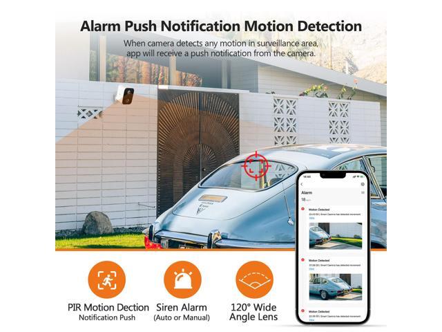 Z-EDGE SW02 2 Packs 1080P Full HD Wireless Smart Cameras with Solar Panels, Built-in Mic & Speaker, 2.4GHz Wi-Fi, IR Night Vision, Support Micro SD...