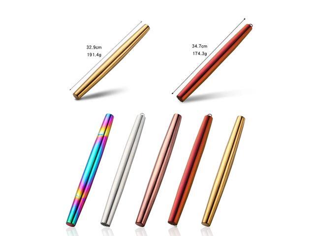 Anygleam New Silver Stainless Steel 1 Pc Stainless Steel Rolling Pin for Buffet and Restaurant Kitchenware