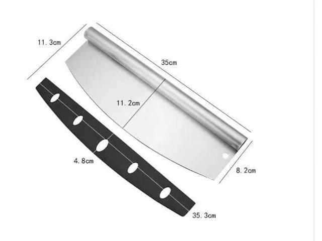 Anygleam 35*11 inch Pizza Cutter Stainless Steel Sharp Pizza tools With Protective Cover