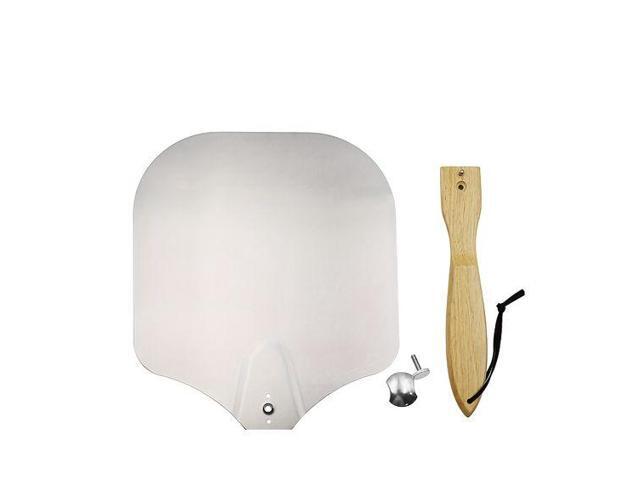 Anygleam 12*14 Inch Pizza Shovel With Foldable Wooden Handle Bakeware Kitchen Tools Oxidation