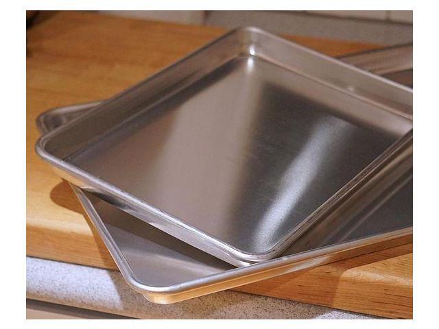 Anygleam 45x32cm Baking Pan Tray Aluminum Sheet Rectangular Bakeware Kitchen Oven Food Tools