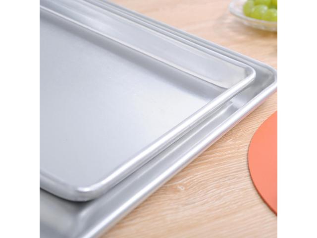Anygleam 35x25 cm Baking Pan Tray Aluminum Sheet Rectangular Bakeware Kitchen Oven Food Tools