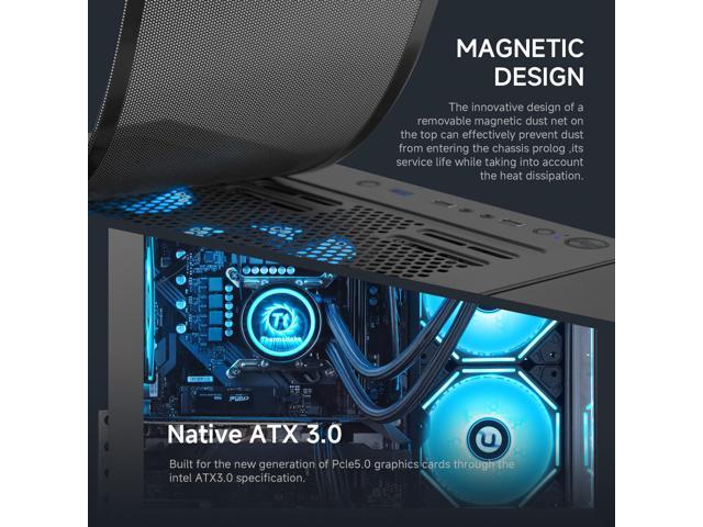 Ningmei Gaming Desktop Computer PC, AMD Ryzen 7 5700X, RTX 5060, 32GB DDR4 RAM, 1TB NVME SSD, 240 Liquid Cooler, 650W PSU, Wi-Fi, ARGB Fans, Game...