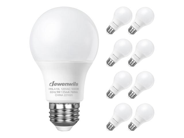 Photos - Light Bulb DEWENWILS 8-Pack A19 LED , 760LM, 5000K Daylight LED s