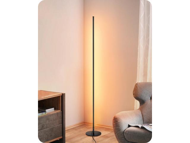 Photos - Chandelier / Lamp EDISHINE Modern LED Floor Lamp with Remote, 57.5 inch Minimalist Dimmable