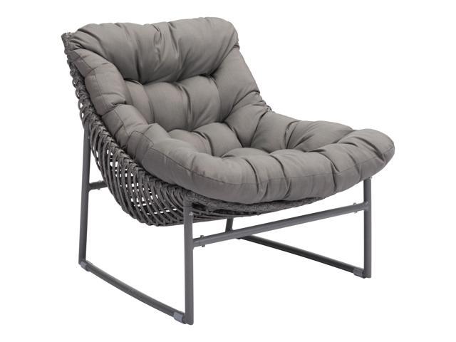 Photos - Garden Furniture ZUO Ingonish Beach Chair Gray 703529N 