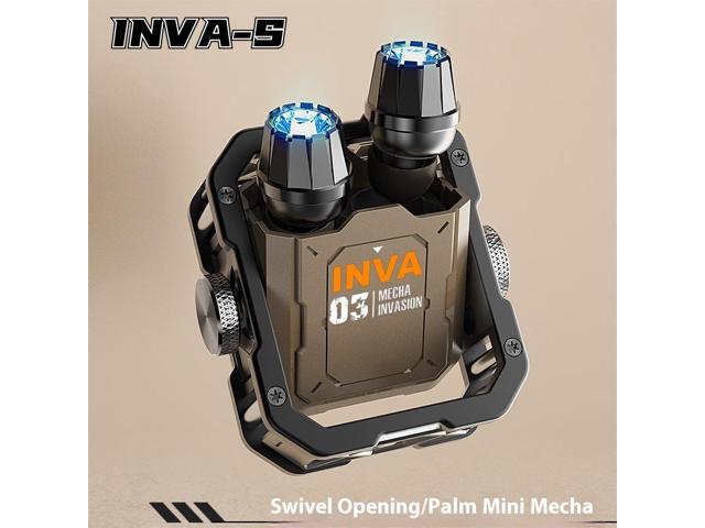 FANTECH XXPLKPFA Mechanical Invasion INVA-S Mecha Wireless Bluetooth Headset, Jetpack Trendy Dazzle, Bluetooth 5.3, RGB Light Effect, In-Ear, for...