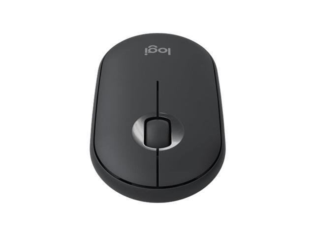 Logitech PEBBLE M350 Wireless Bluetooth Mouse, Office Silent, Women's Mouse, Symmetrical Mouse Pebble Shape Graphite,1000DPI, 3buttons, for...