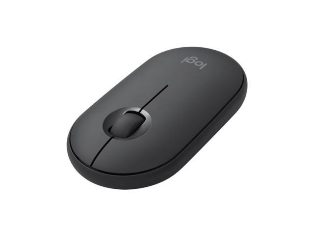Logitech PEBBLE M350 Wireless Bluetooth Mouse, Office Silent, Women's Mouse, Symmetrical Mouse Pebble Shape Graphite,1000DPI, 3buttons, for...