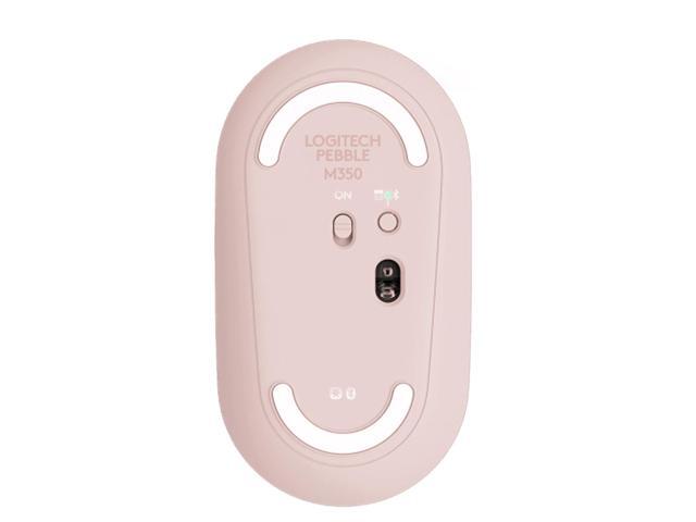 Logitech PEBBLE M350 Wireless Bluetooth Mouse, Office Silent, Women's Mouse, Symmetrical Mouse Pebble Shape Graphite,1000DPI, 3buttons, for...