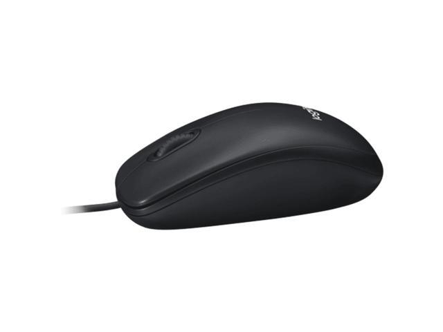 Logitech M110R Mouse wired Mouse, Office Mouse Light Mouse Symmetric Mouse, 1000dpi, for Windows 7 or later/macOS 10.11 or later/ChromeOS, Black