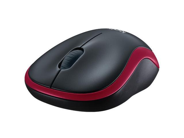 Logitech M186 Mouse Wireless Mouse Office Mouse, Symmetric Mouse Black with BLUE Trim with Wireless 2.4G Receiver, 1000dpi, 3buttons,for Windows...