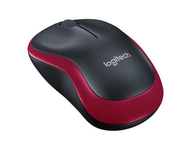 Logitech M186 Mouse Wireless Mouse Office Mouse, Symmetric Mouse Black with BLUE Trim with Wireless 2.4G Receiver, 1000dpi, 3buttons,for Windows...