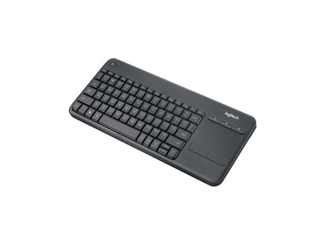 Logitech K400 PLUS Wireless Touch Keyboard, quiet and convenient keyboard with a built-in trackpad and all the hotkeys,5 million knocks, for...