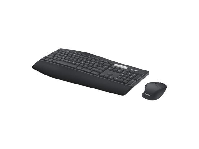 Logitech MK850 Wireless bluetooth Keyboard & Mouse Sets, Music Control, 2 Million Keystrokes, Programmable, padded palm rest, Wave-shaped, for...