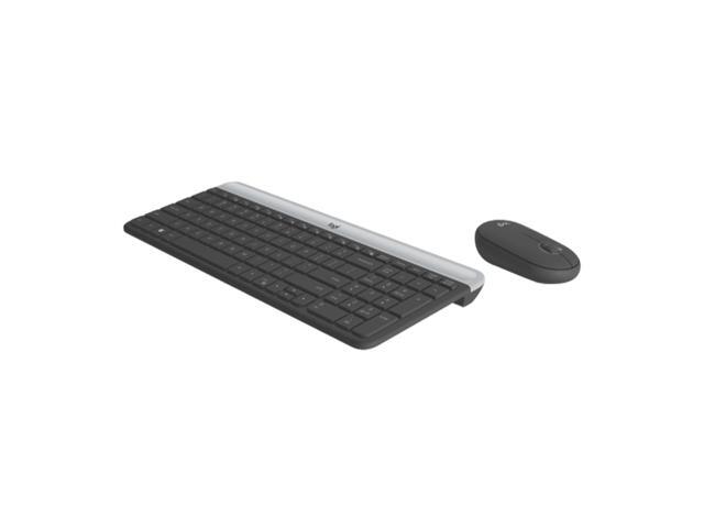 Logitech MK470 silent Wireless Keyboard & Mouse Sets, for ChromeOS/Windows(7/8/10/ or higher)/Surface/USB, Thin and light multi-device with...