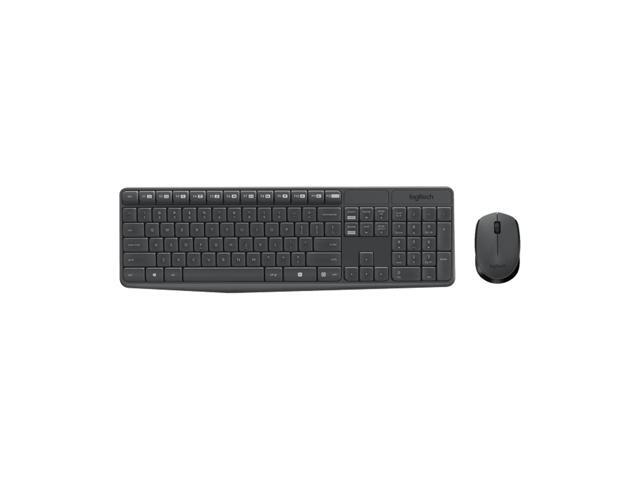 Logitech MK235 Wireless Keyboard & Mouse Sets, Office gaming, Full Size,Spill/Fingerprint Resistant, Kit Plug and Play,Durable. Simple, for...