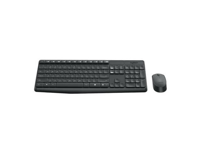 Logitech MK235 Wireless Keyboard & Mouse Sets, Office gaming, Full Size,Spill/Fingerprint Resistant, Kit Plug and Play,Durable. Simple, for...