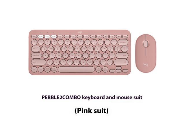 Logitech Pebble 2 Combo Wireless bluetooth Keyboard & Mouse Sets, for ChromeOS, Windows(10/11/ or higher), USB, Thin and light multi-device with...