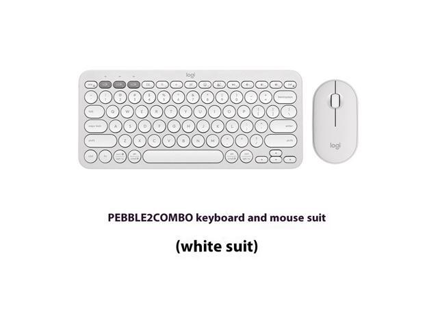 Logitech Pebble 2 Combo Wireless bluetooth Keyboard & Mouse Sets, for ChromeOS, Windows(10/11/ or higher), USB, Thin and light multi-device with...
