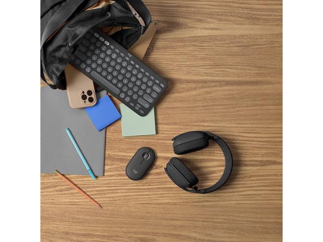 Logitech Pebble 2 Combo Wireless bluetooth Keyboard & Mouse Sets, for ChromeOS, Windows(10/11/ or higher), USB, Thin and light multi-device with...