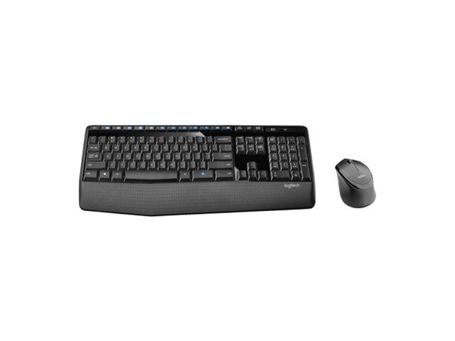 Logitech MK345 Wireless Keyboard & Mouse Sets, splash-proof, full-size, for ChromeOS, Windows(10/11/ or higher), USB, with Palm Rest,Height...