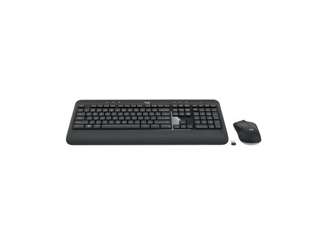 Logitech MK540 silent Wireless Keyboard & Mouse Sets, height-adjustable, Keys: Music Control, Programmable, palm rest, Precision, comfort, for...